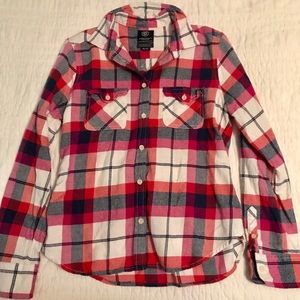 Plaid American Eagle button up